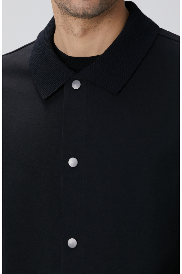 Siyah Dış Gömlek - 8