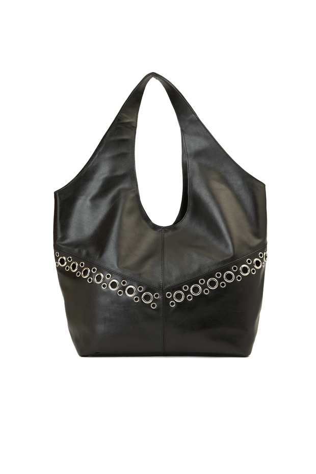 Siyah Kadın Deri Çanta - 1