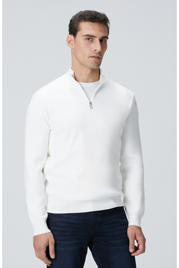 Kırık Beyaz Kazak - 1