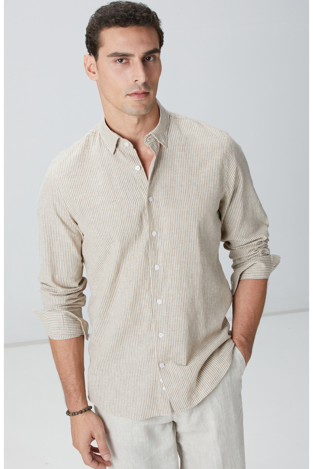 Vizon Keten Gömlek - 2