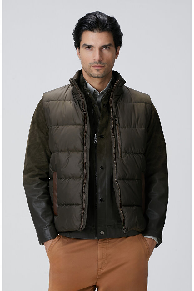 Haki Casual Yelek - 2