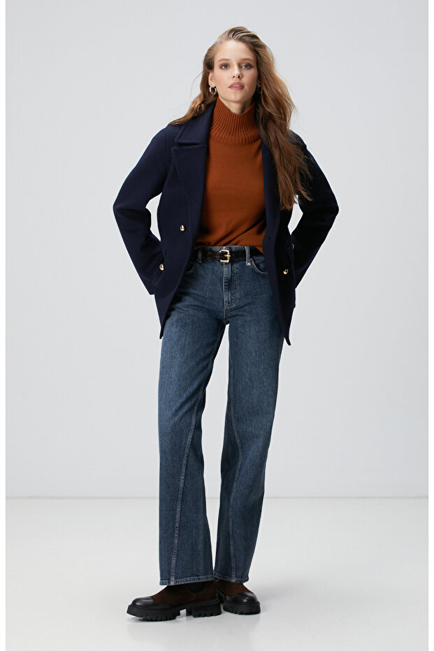 Camel Yün Karışımlı Triko Kazak - 5