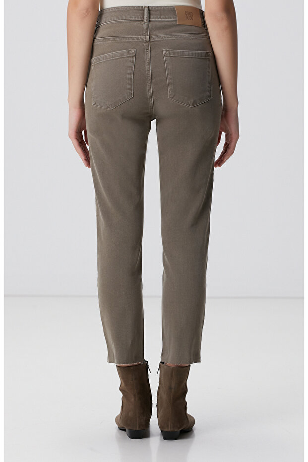Haki Denim Pantolon - 5