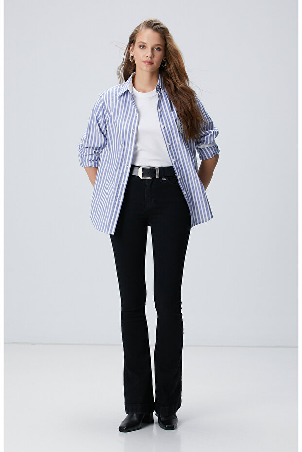 Siyah Denim Pantolon - 1