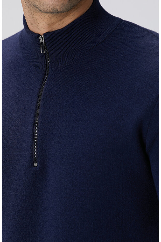 Lacivert Triko Kazak - 6