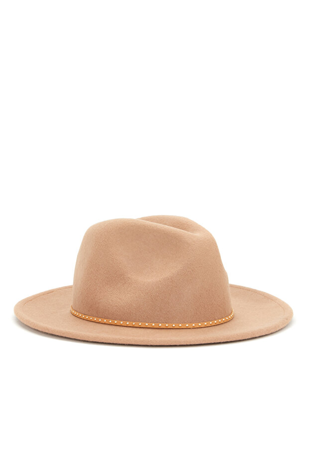 Camel Kadın Yün Şapka - 4