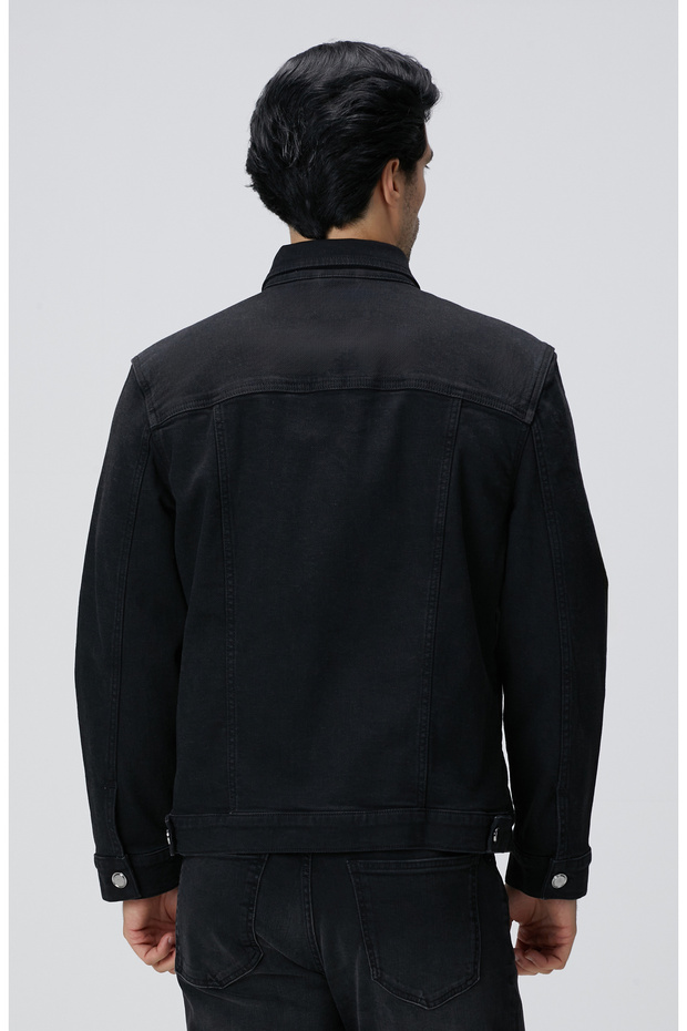 Siyah Denim Mont - 5