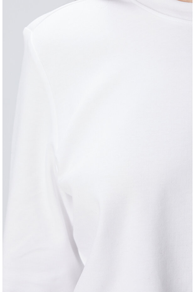 Beyaz Basic Sweatshirt - 6