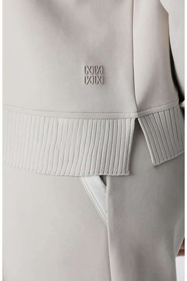 Taş Modal Karışımlı Sweatshirt - 6
