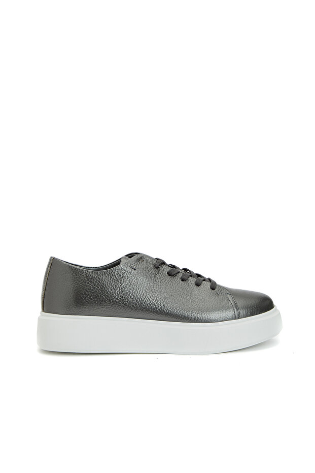 Platin Kadın Flother Deri Sneaker - 2