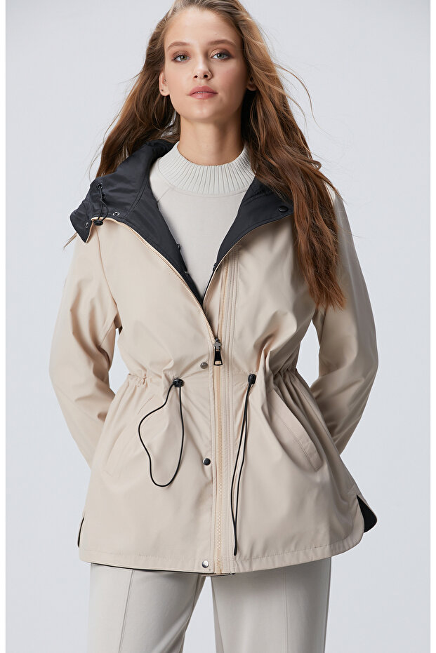 Siyah Çift Taraflı Mont - 5