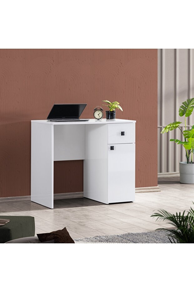 WHİTE ÇALIŞMA MASASI TEK ALT - 5