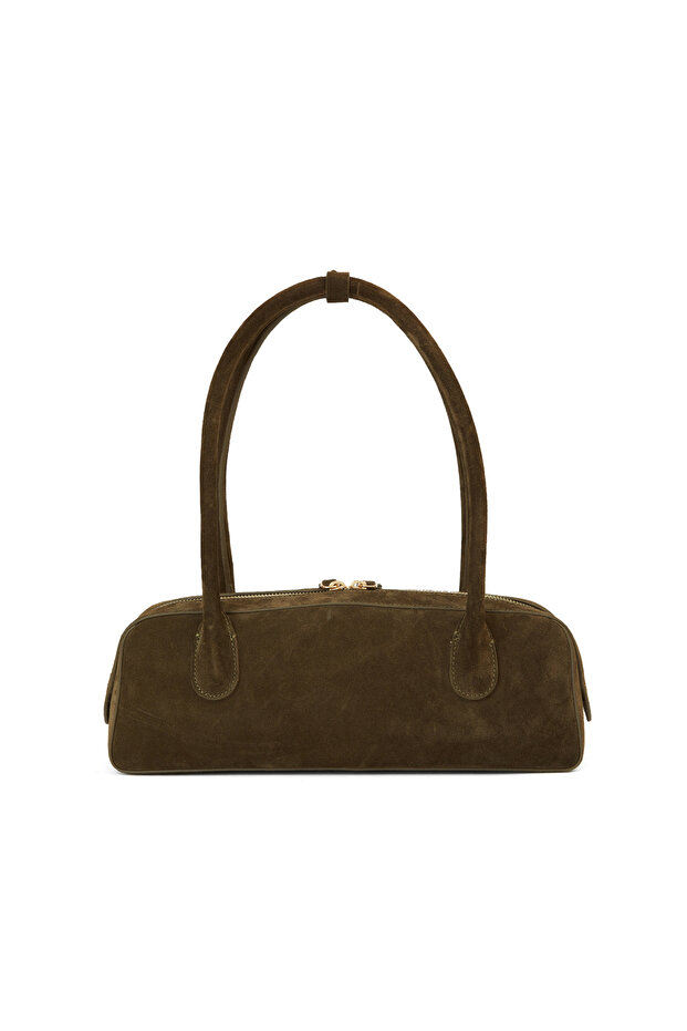 Haki Kadın Süet Çanta - 3