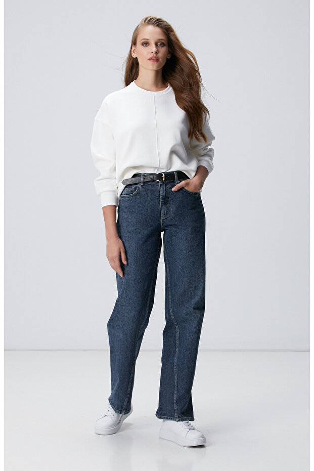 Kırık Beyaz Sweatshirt - 3