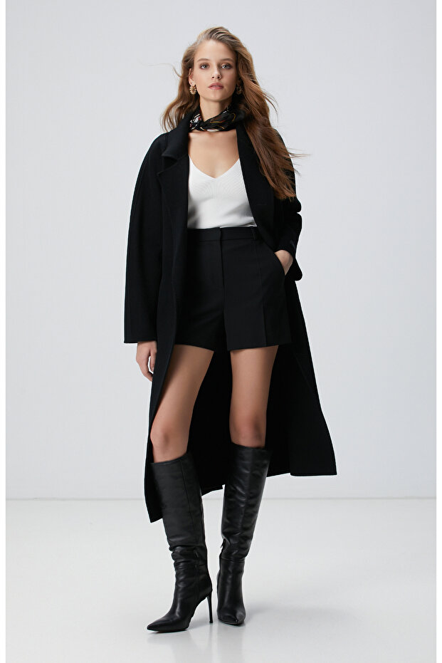 Kırık Beyaz V Yaka Basic Kazak - 3