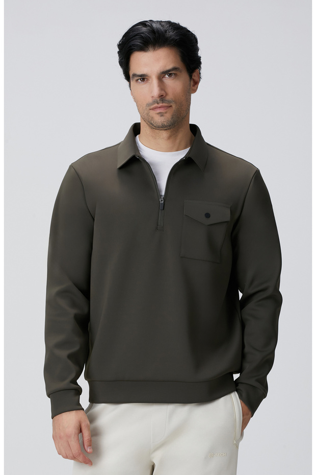 N-Tech Haki Sweatshirt - 1