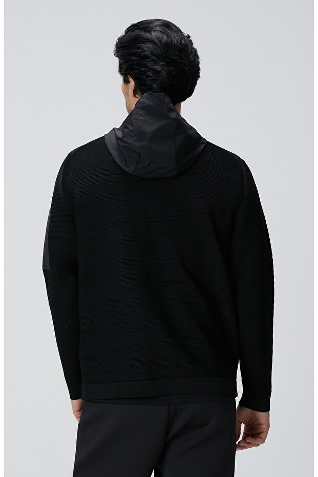 N-Tech Siyah Scuba Detaylı Triko Mont - 5