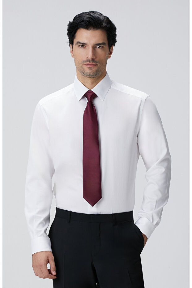 Non-Iron Beyaz Gömlek - 2