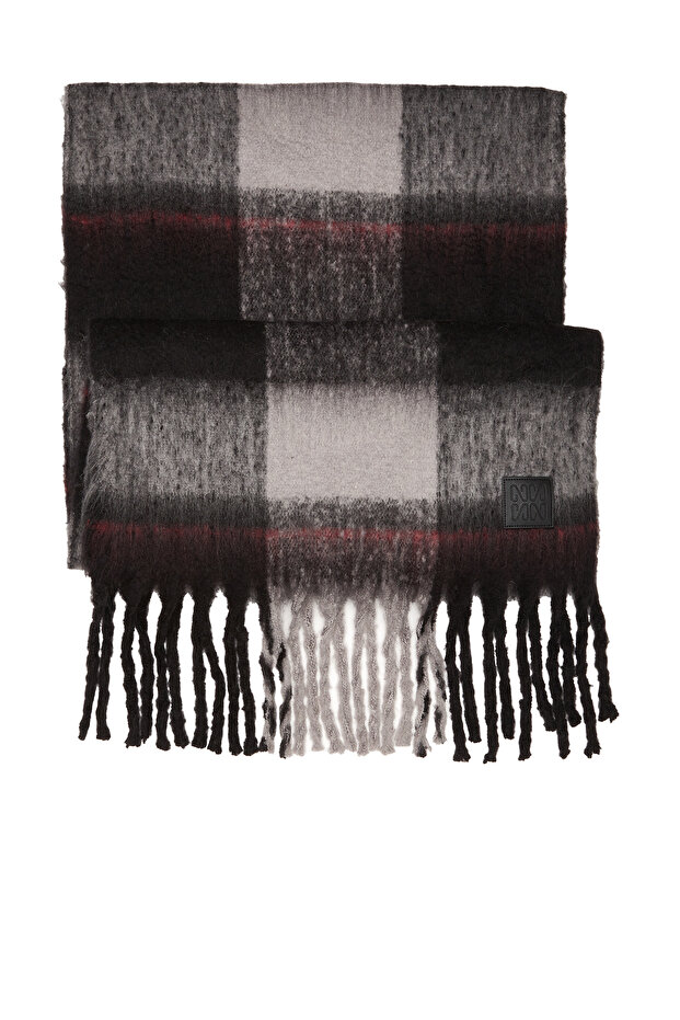 Siyah Beyaz Erkek Atkı - 2