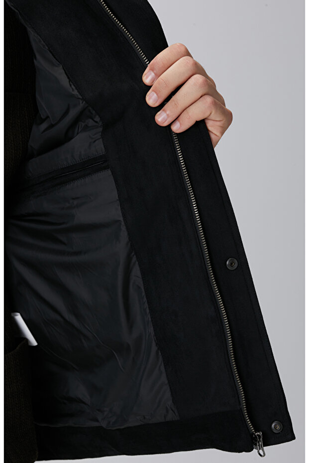 Siyah Kapitoneli Casual Yelek - 8