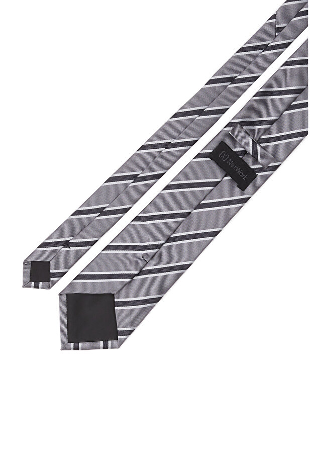 Gri Çizgili Kravat - 2