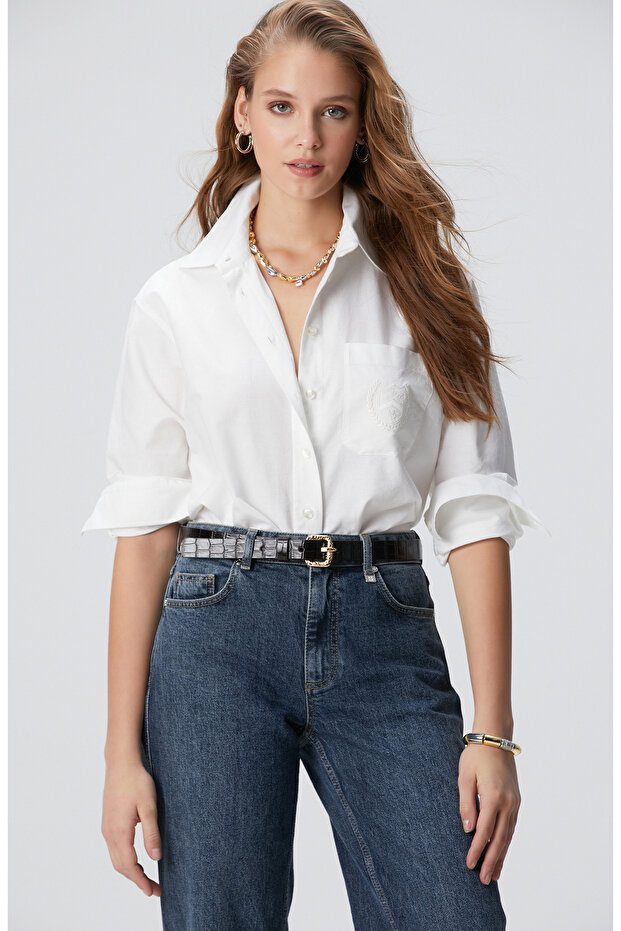 Beyaz Oxford Gömlek - 1