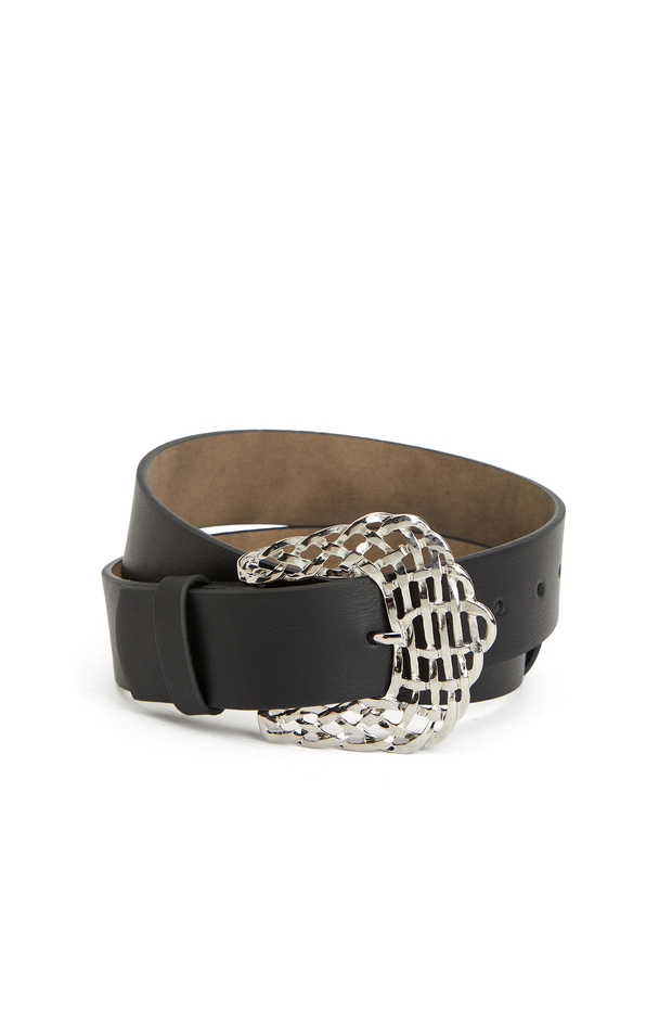 Siyah Kadın Deri Kemer - 1