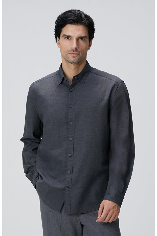 Antrasit Erkek Gömlek - 2