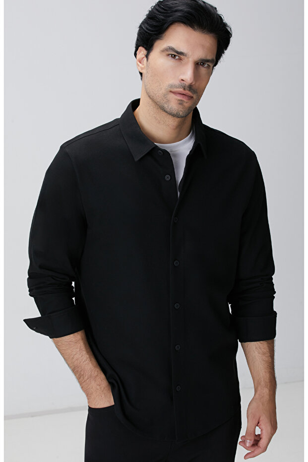 N-Tech Siyah Gömlek - 1