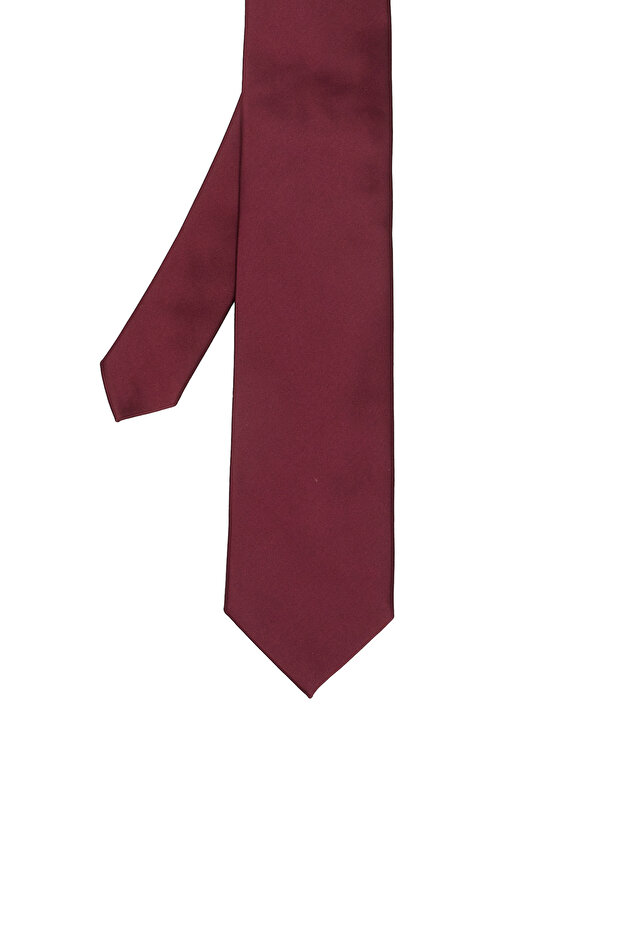 Bordo Desenli Kravat - 1
