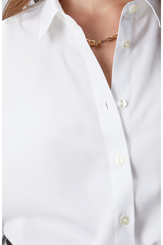 Beyaz Non Iron Gömlek - 6