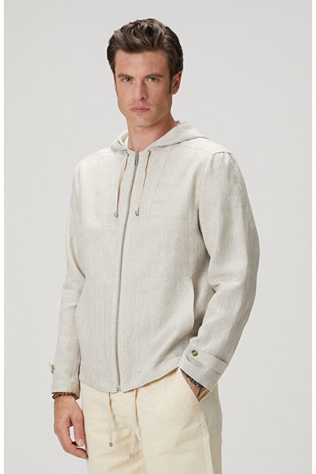 Naturel Keten Sweatshirt - 4