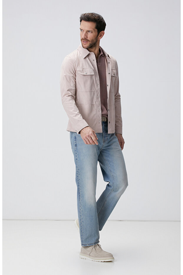 Pembe Süet Mont - 3