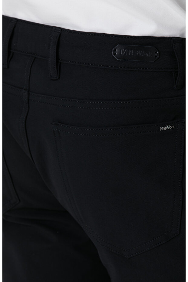Siyah N-Tech Casual Pantolon - 5