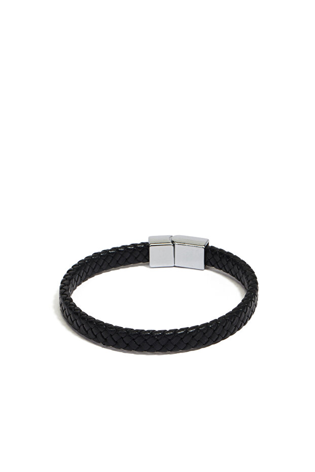 Siyah Erkek Deri Bileklik - 1