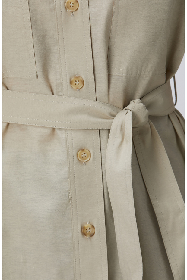 Açık Haki Gömlek - 6