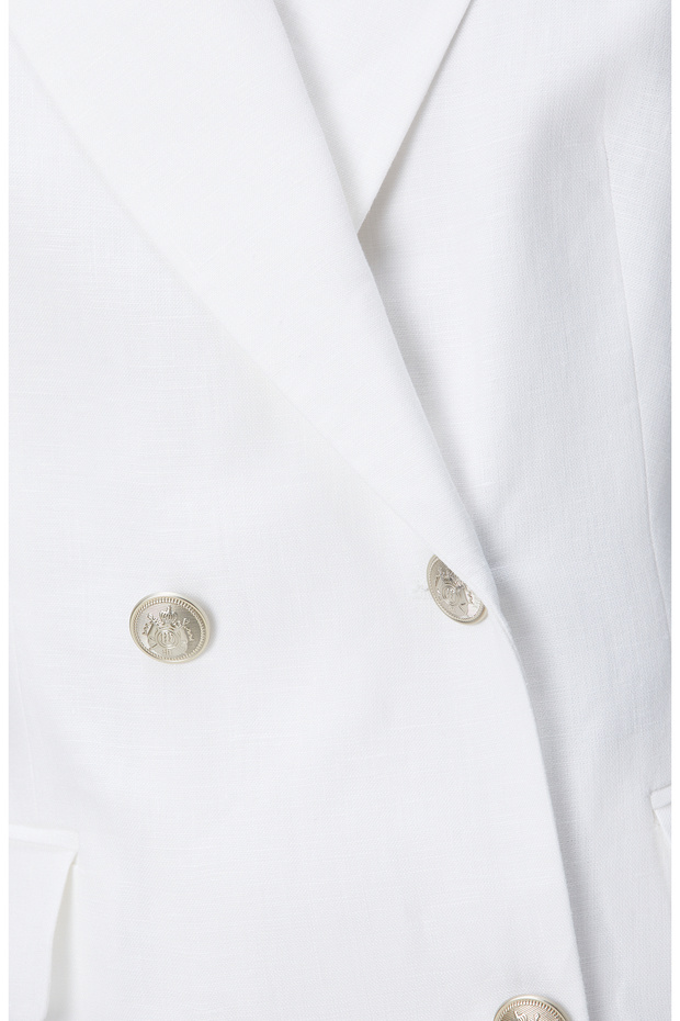 Beyaz Keten Ceket - 7