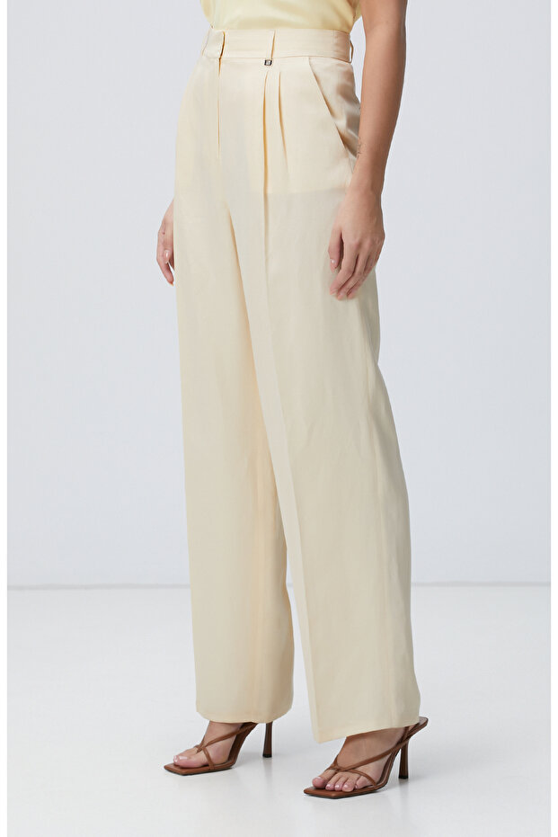 Limited Vanilya Pileli Pantolon - 3