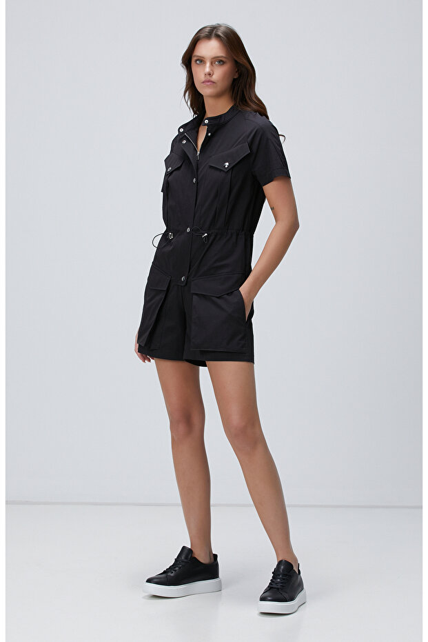 N-Tech Siyah Mini Tulum - 3