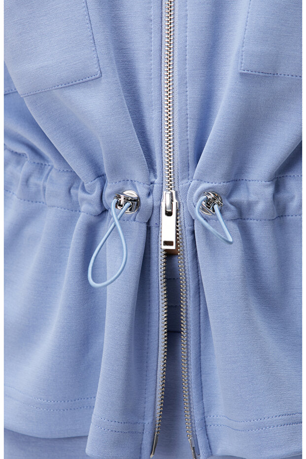 Açık Mavi Modal Karışımlı Ceket - 6