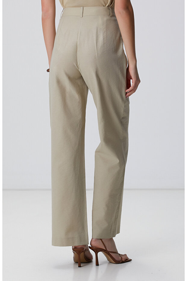 Açık Haki Pantolon - 4
