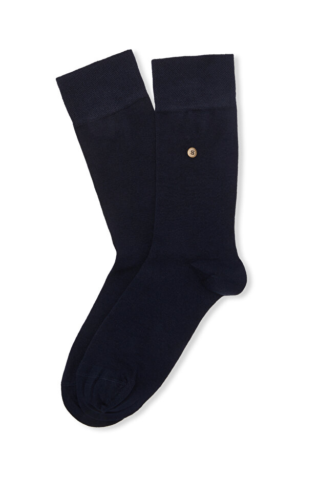 Lacivert Bambu Çorap - 1