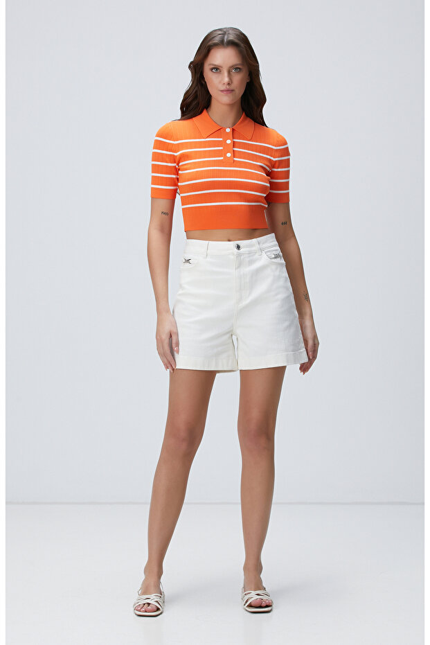 Turuncu Çizgili Kazak - 4