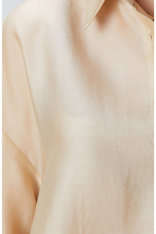 Limited Bej Gömlek - 6