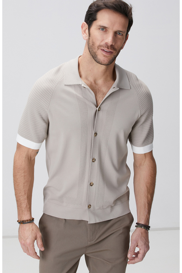 Vizon Triko Hırka - 1