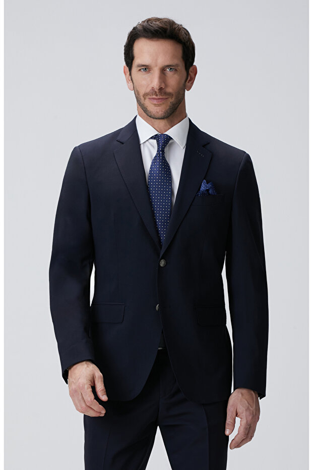 Lacivert Yün Ceket - 3