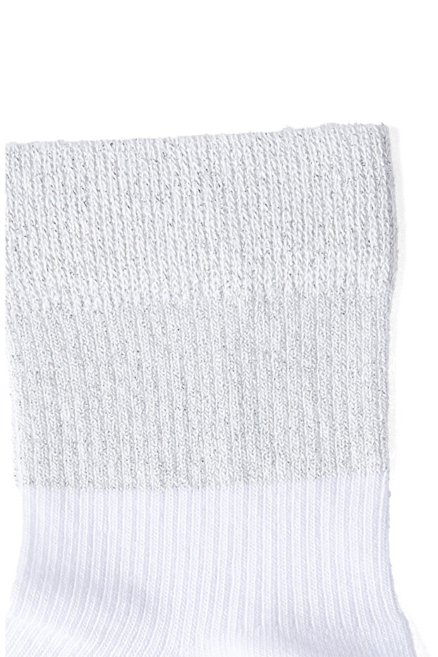 Beyaz Bambu Kadın Çorap - 2