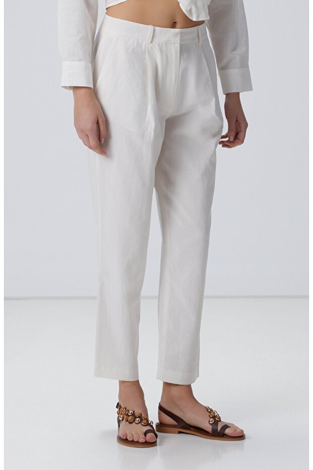 Kırık Beyaz Pantolon - 3