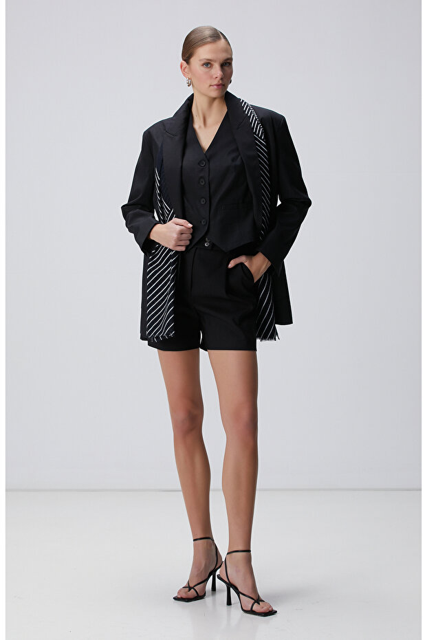 Siyah Boyfriend Ceket - 3