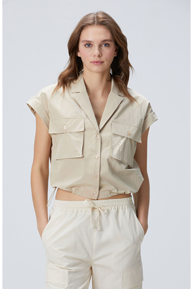 N-Tech Bej Gömlek - 1